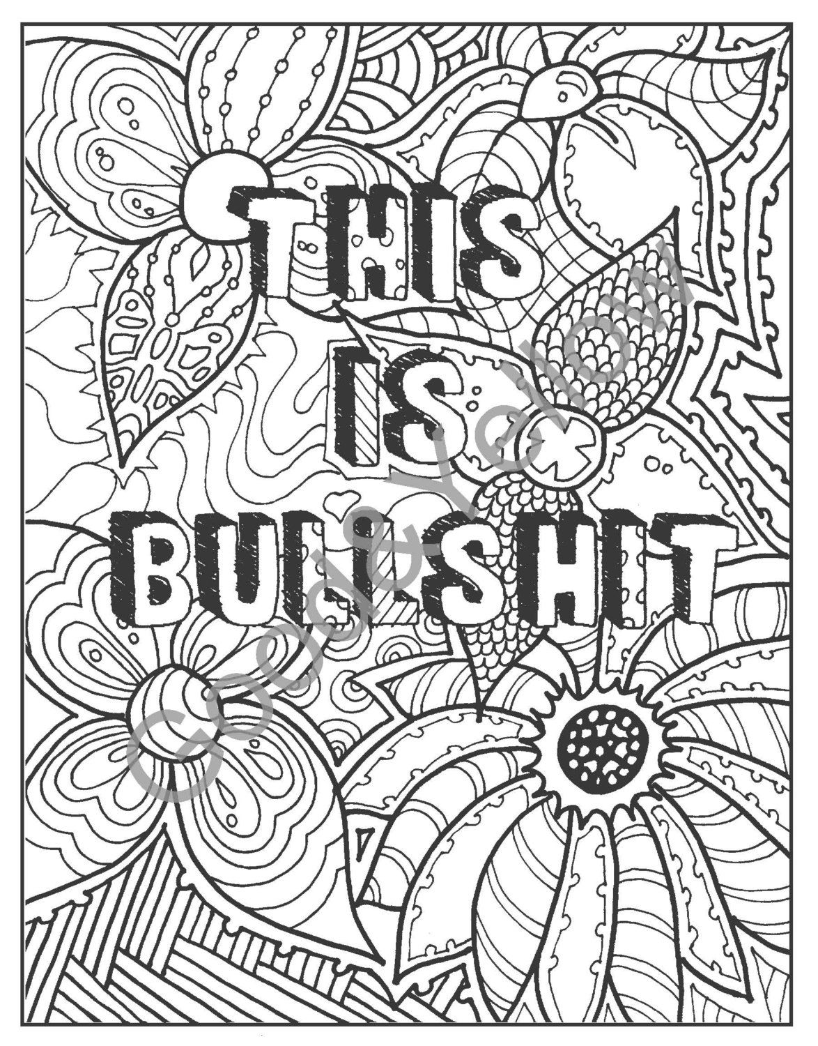 Swear Words Coloring Pages Coloring