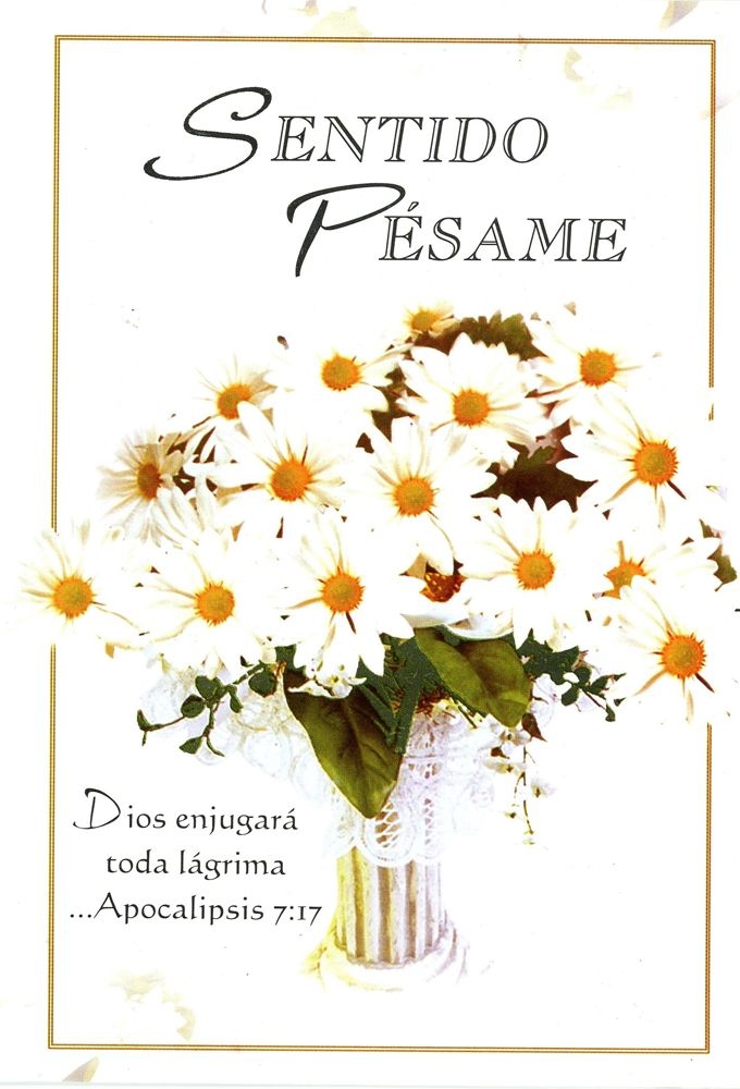 Sympathy Cards Spanish SY1010 9 Aibani 39 s