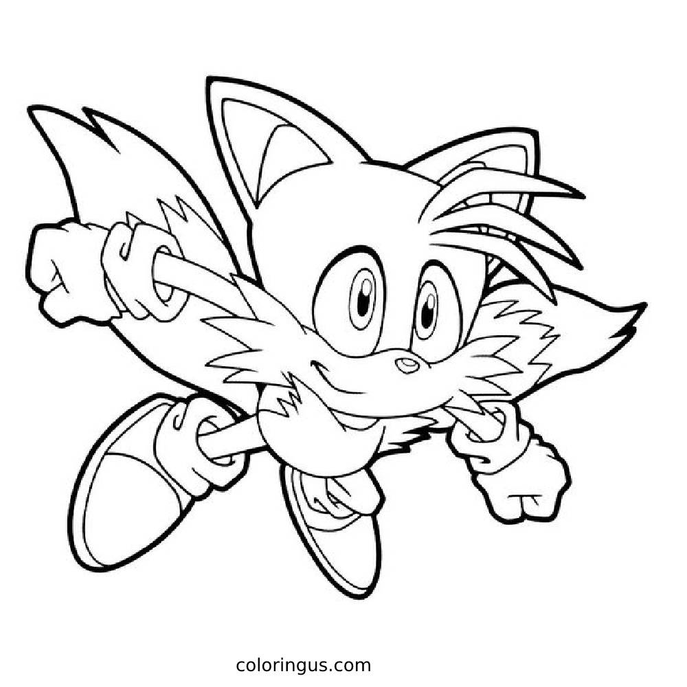 Sonic And Tails Coloring Pages