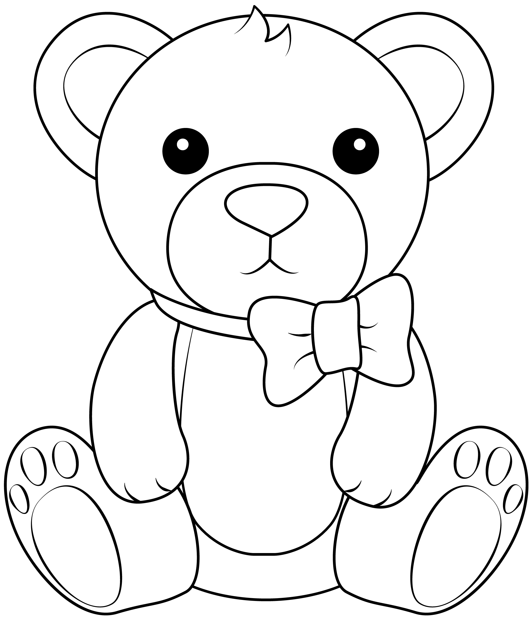 teddy bear template free printable