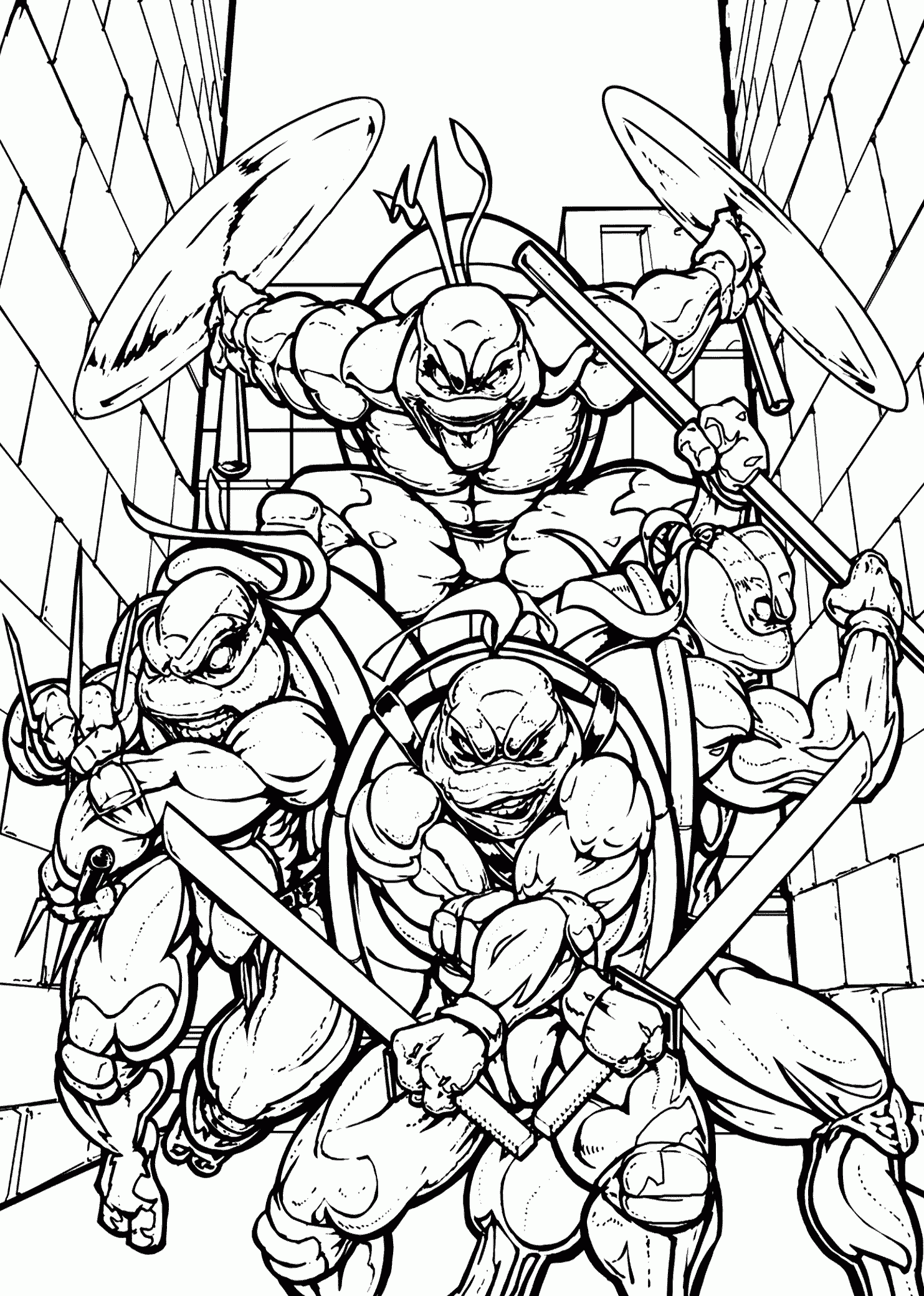 Coloring Pages Of Ninja Turtles