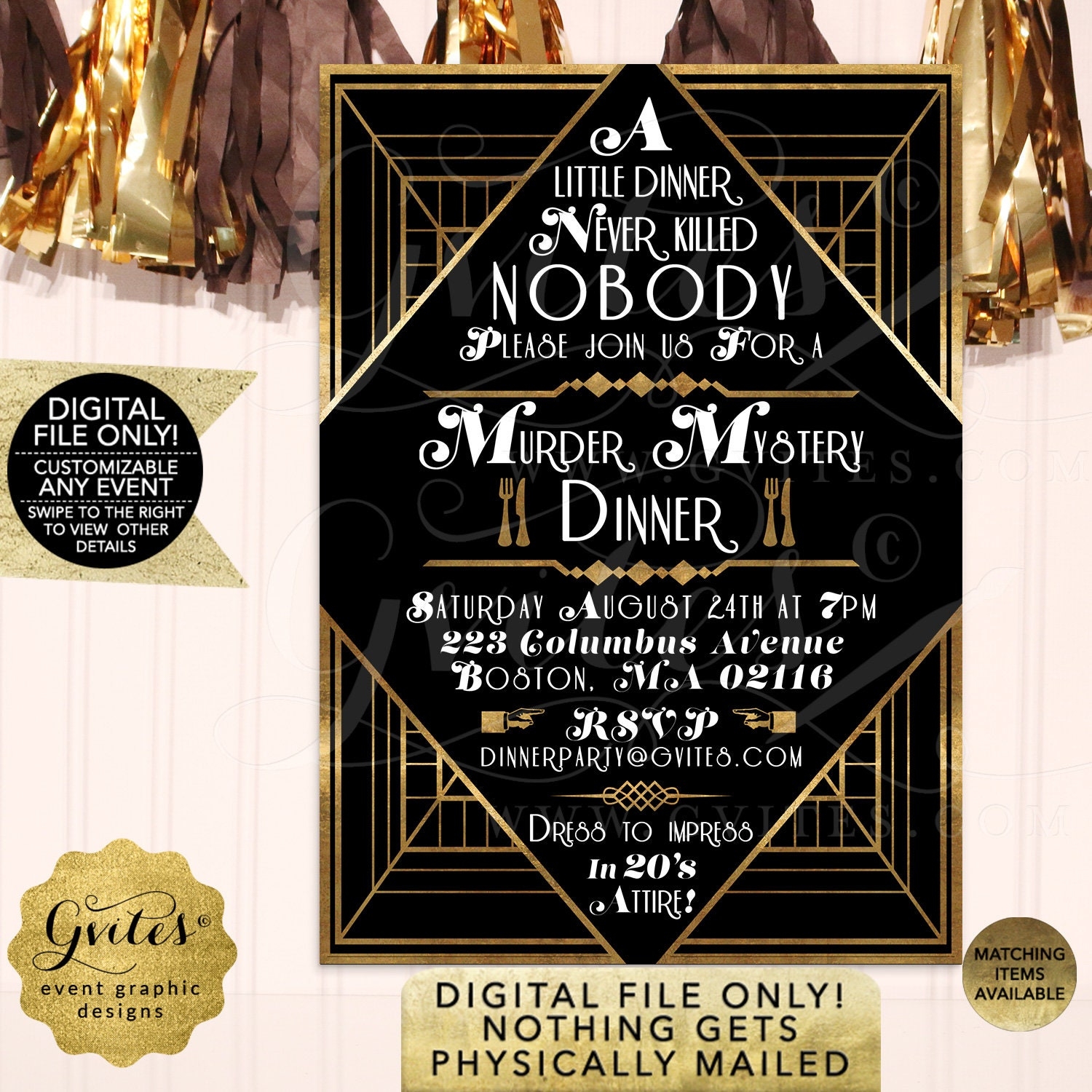 free mystery party invitation templates