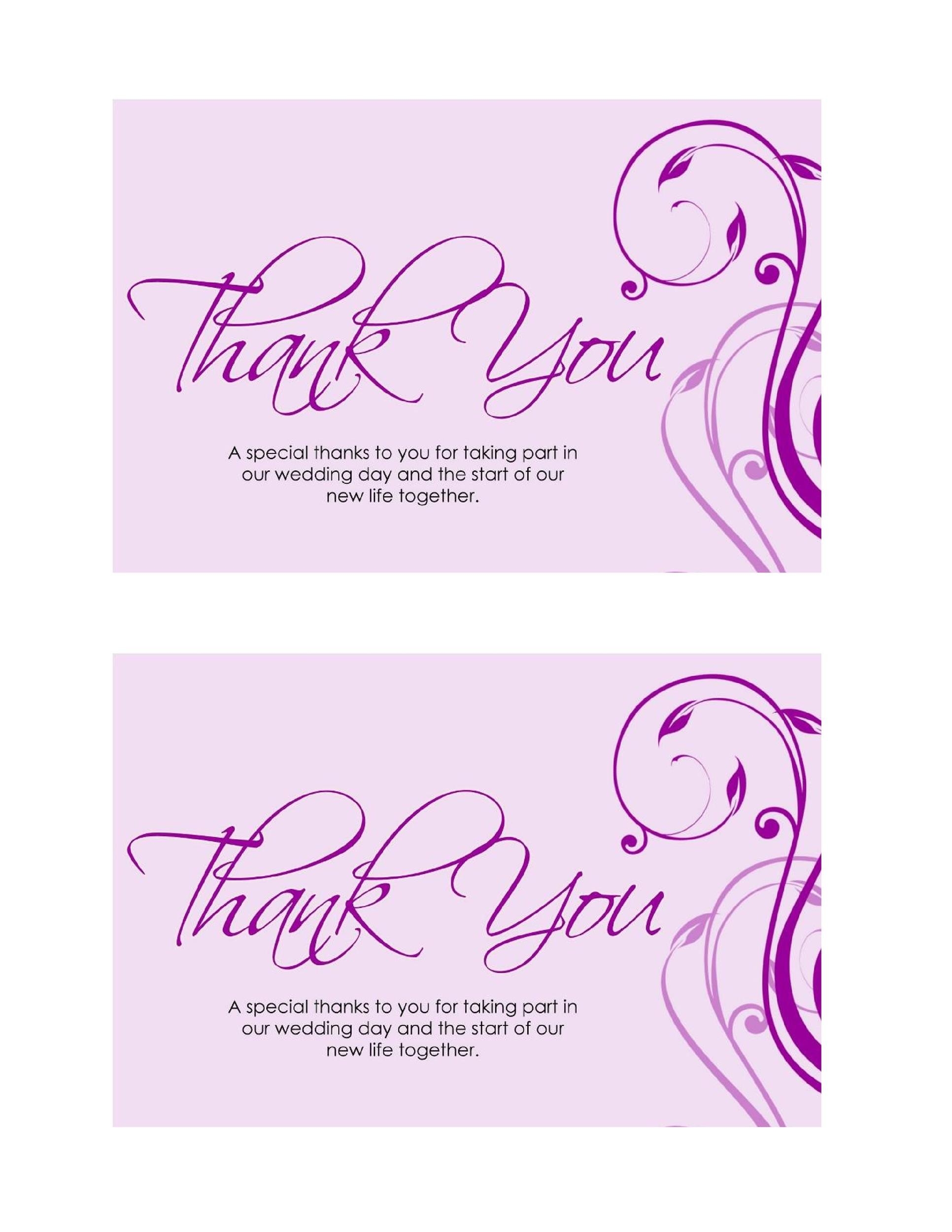 printable thank you card templates