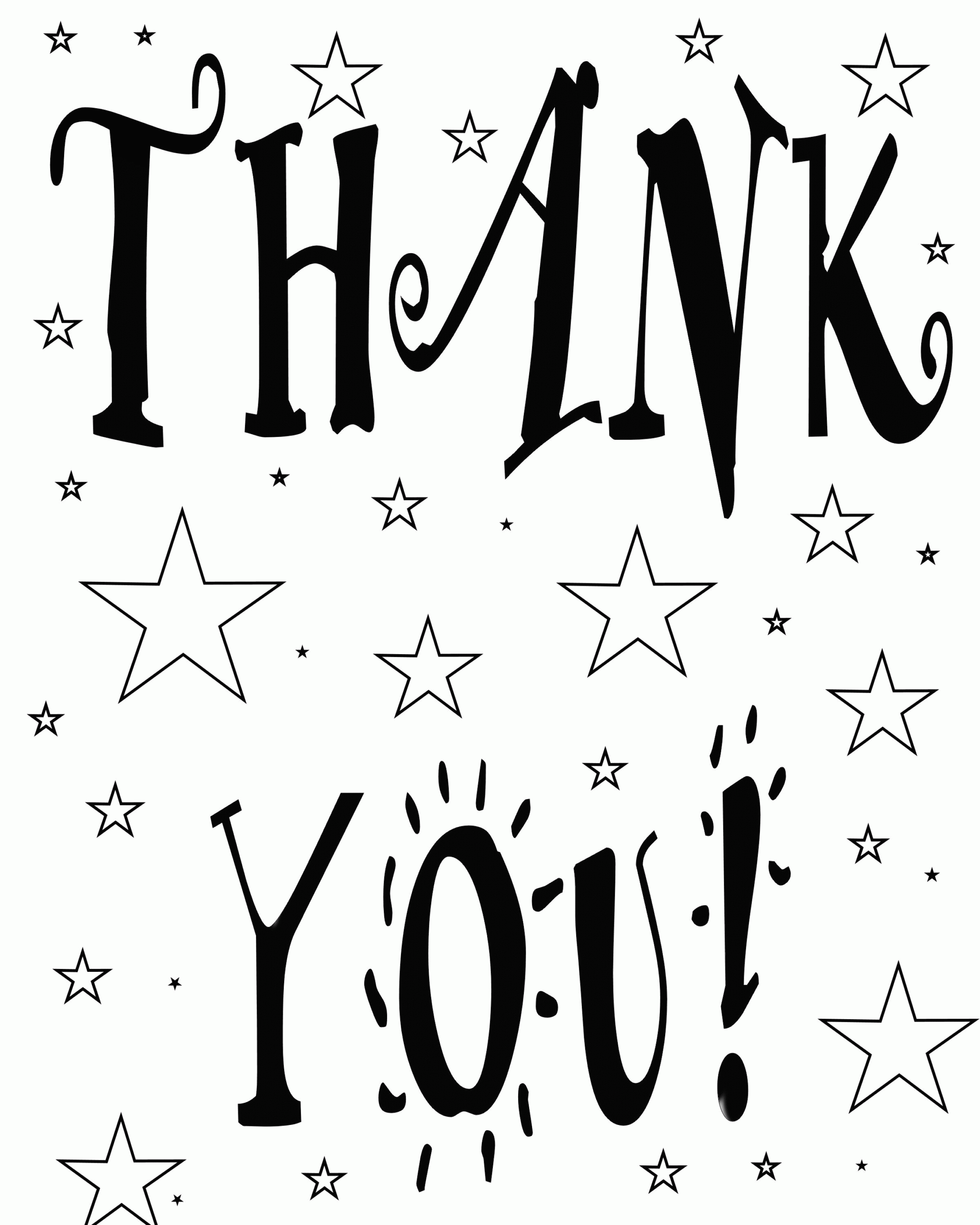 Thank You Coloring Pages Coloring Home