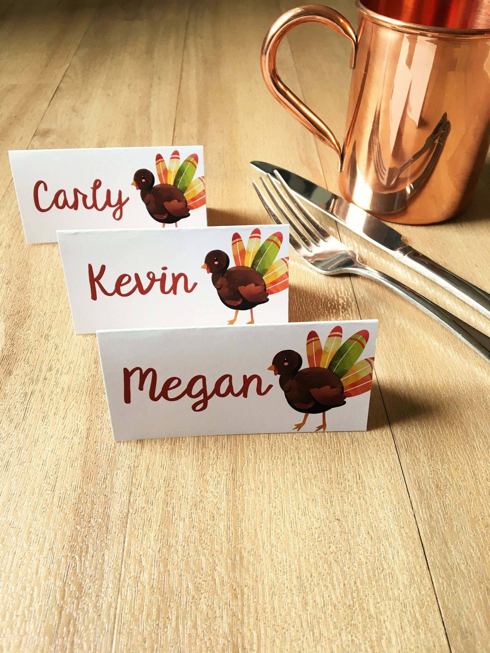 Thanksgiving Seating Cards Printable Printable Word Searches