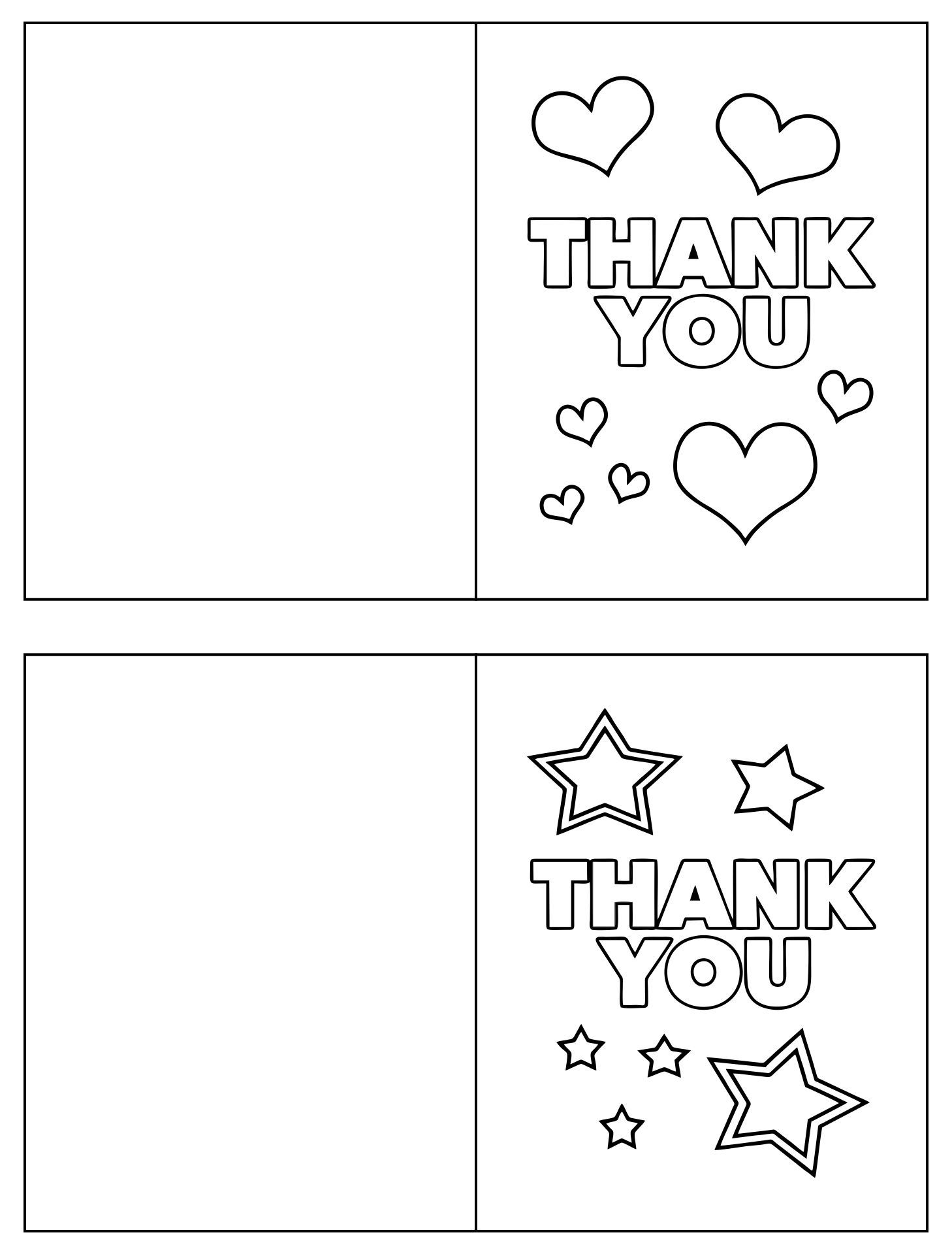Thanksgiving Thank You Cards 11 Free PDF Printables Printablee 