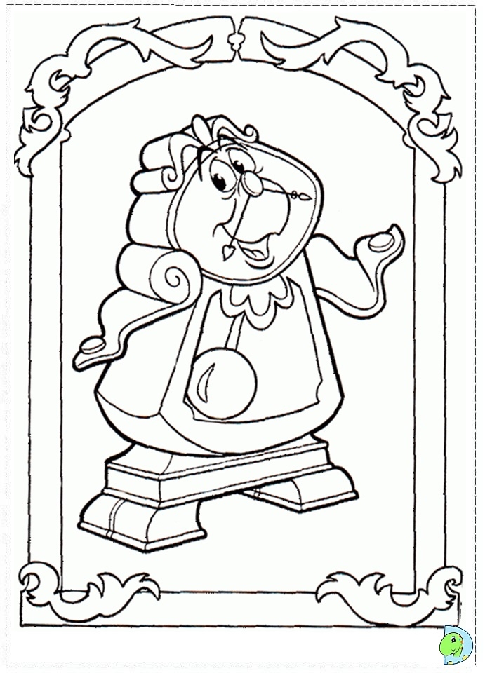 The Beauty And The Beast Coloring Page DinoKids