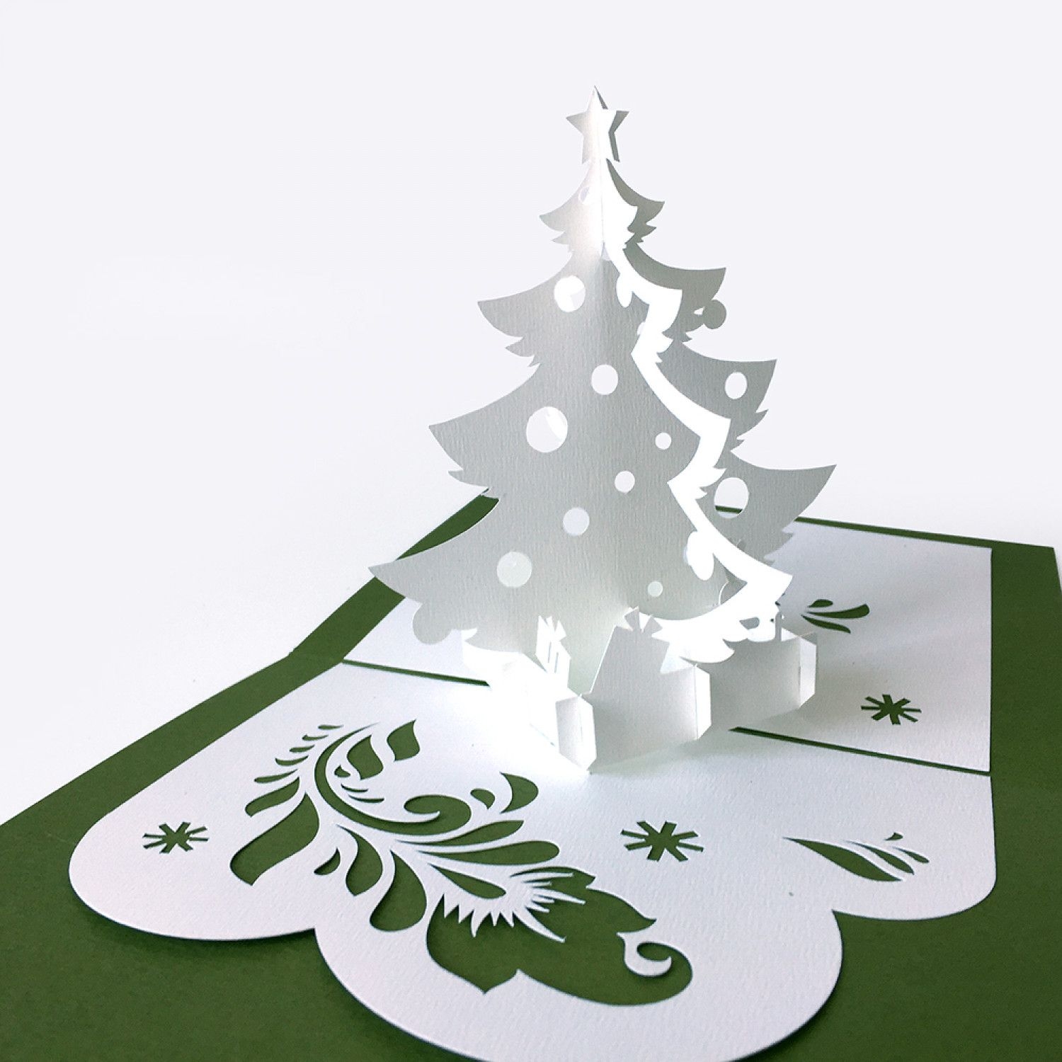 The Fascinating Template Pop Up Card Christmas Tree For 3D Christmas