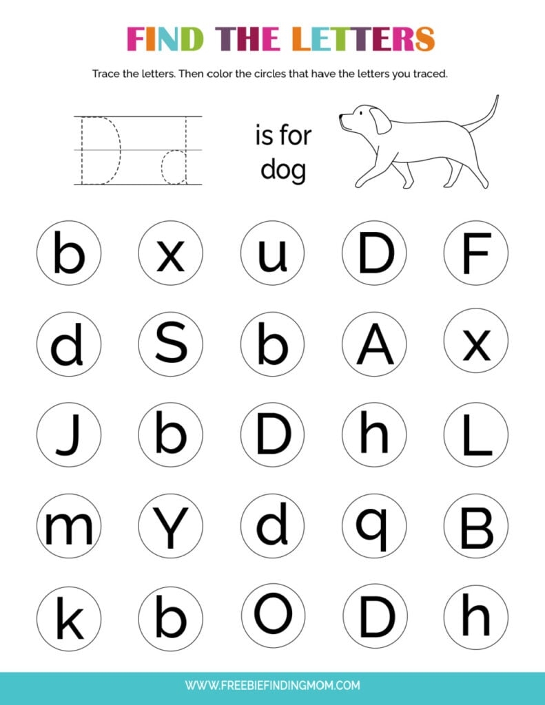 The Letter D Worksheets For Preschoolers 3 PDFs Freebie 