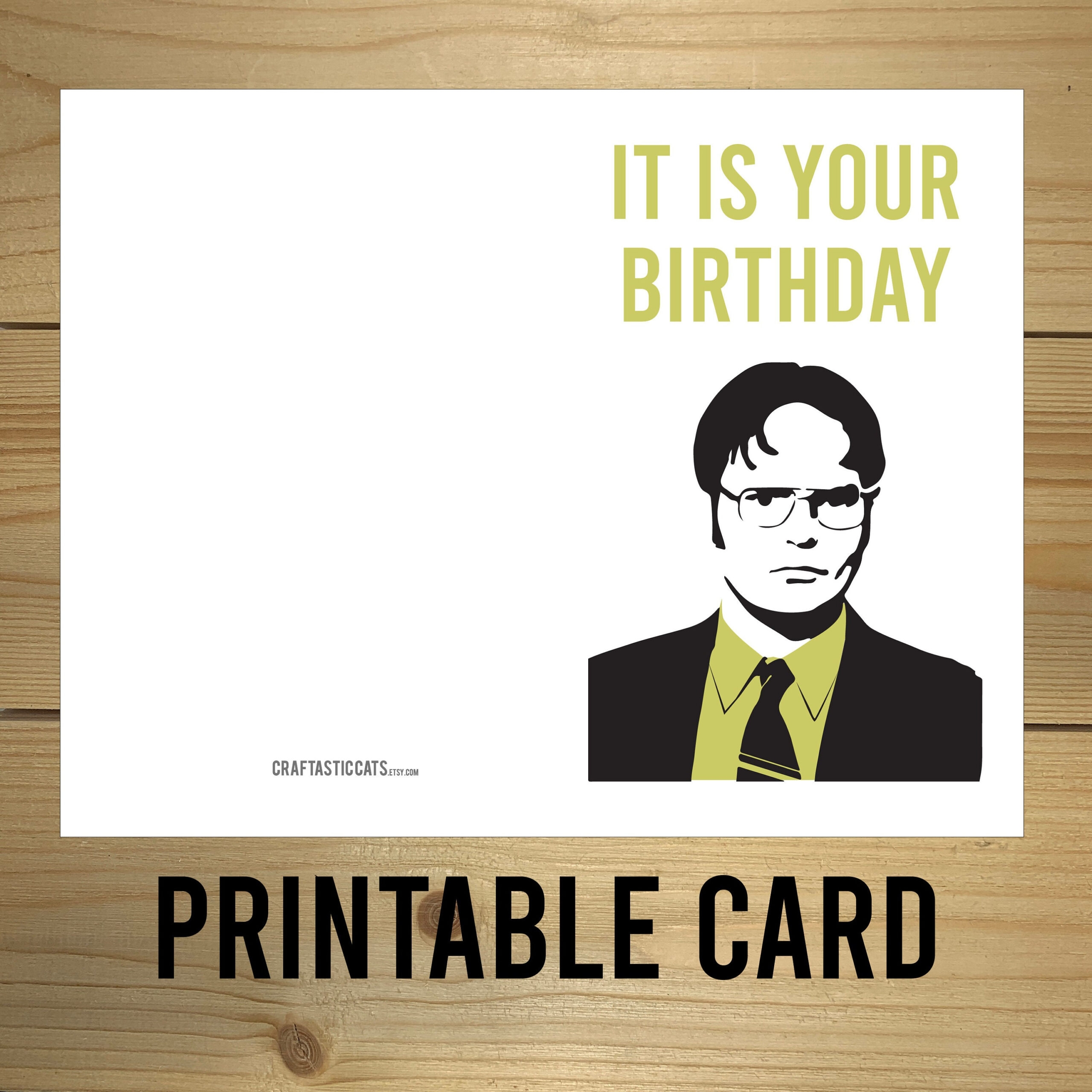 The Office Birthday Card Free Printable