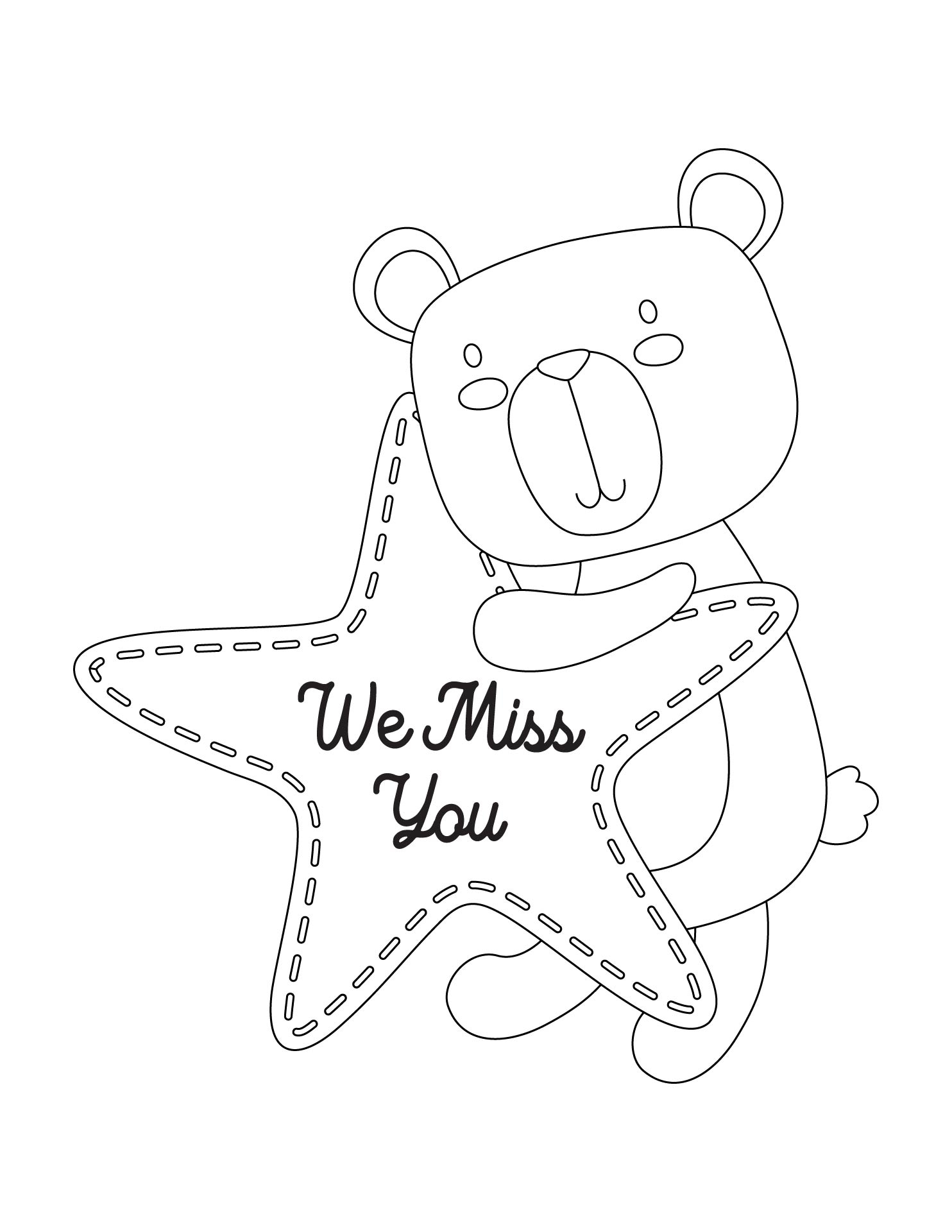 printable thinking of you coloring cards
