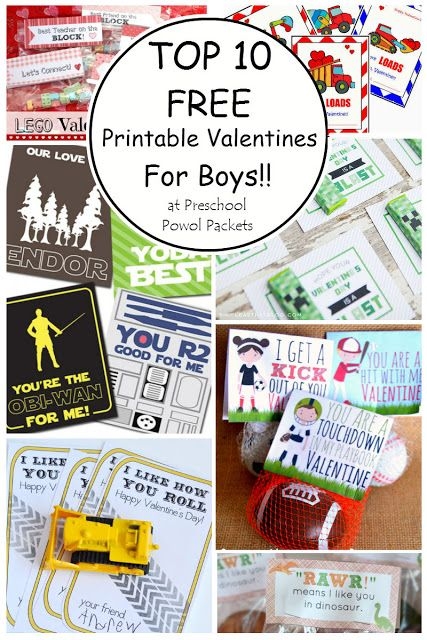 Top 10 FREE Printable Valentines Cards For Boys Valentines For 