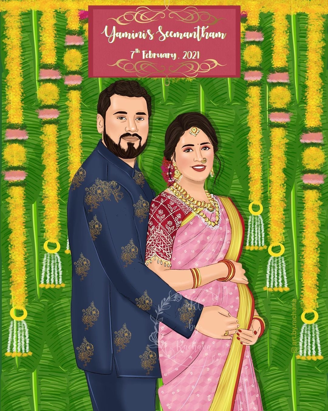 free seemantham invitation template