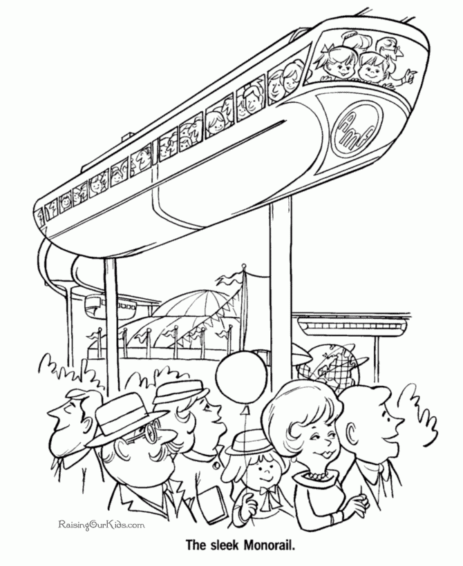 free train printable coloring pages