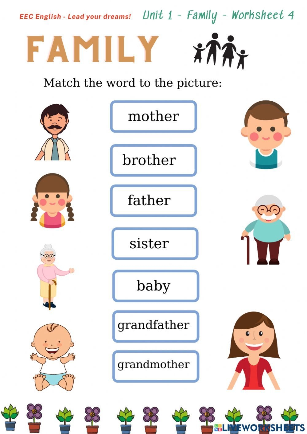Unit 1 Family Worksheet 4 Worksheet Family Worksheet Learning