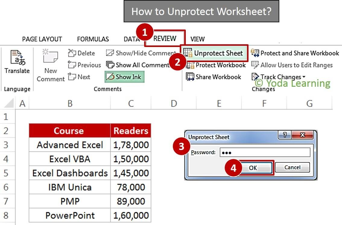 Unprotect Cells In Protected Worksheet Excel