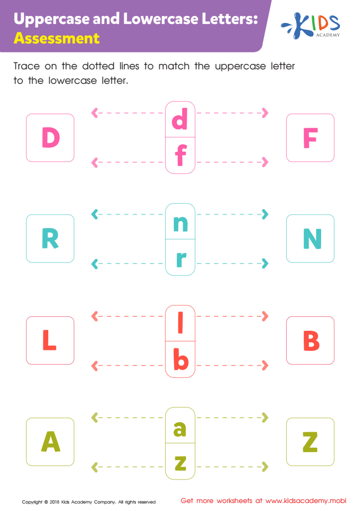 Uppercase And Lowercase Letters Worksheet For Kindergarten Infoupdate
