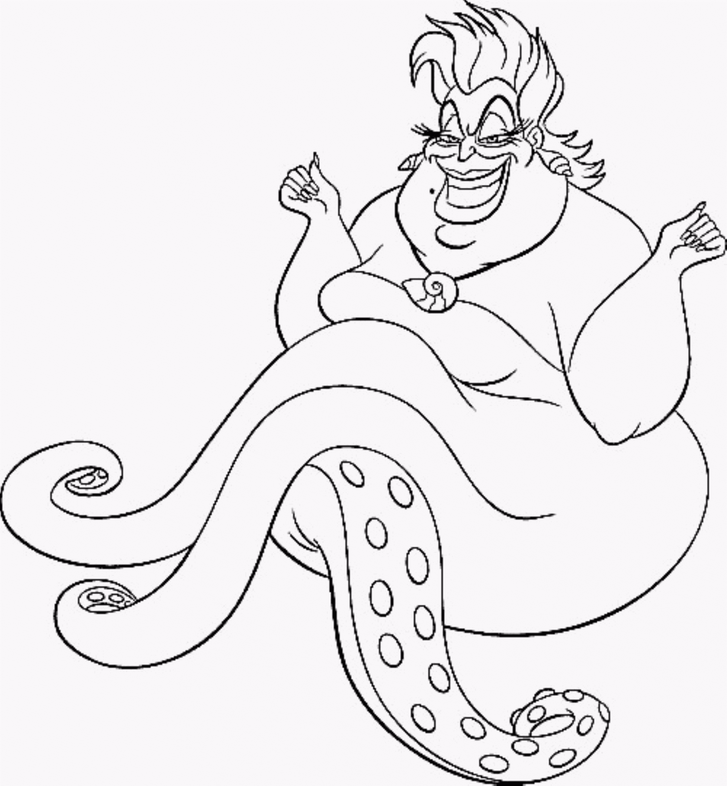Ariel Mermaid Coloring Page
