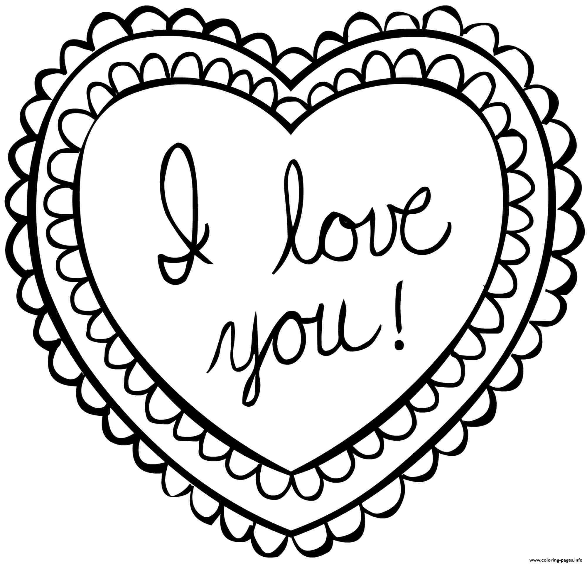 free coloring pages of valentines
