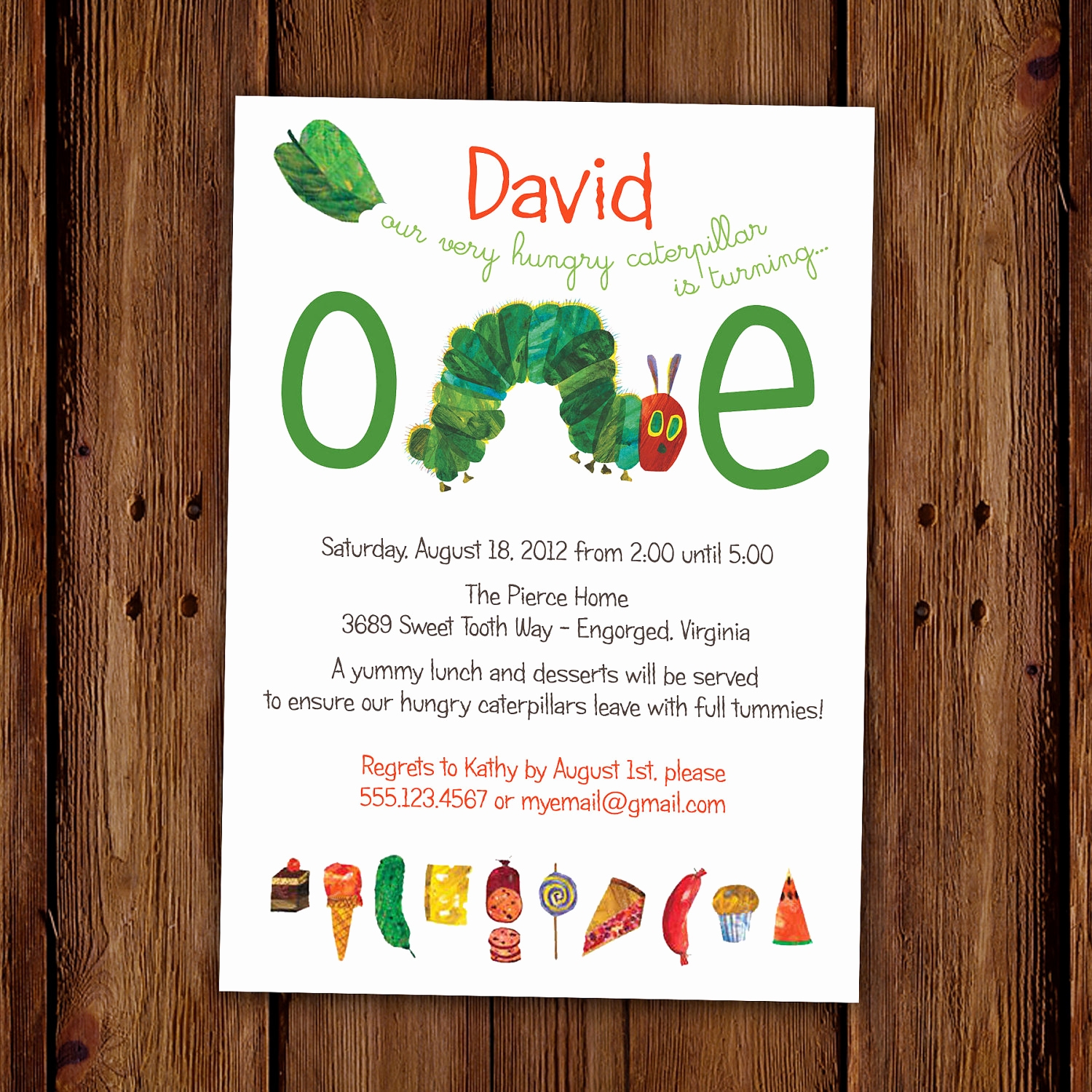 Very Hungry Caterpillar Invitation Template New Very Hungry Caterpillar