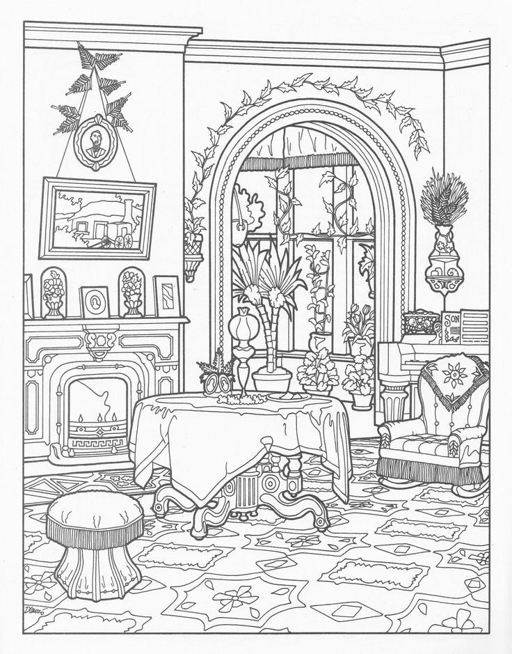 Coloring Pages Of Houses