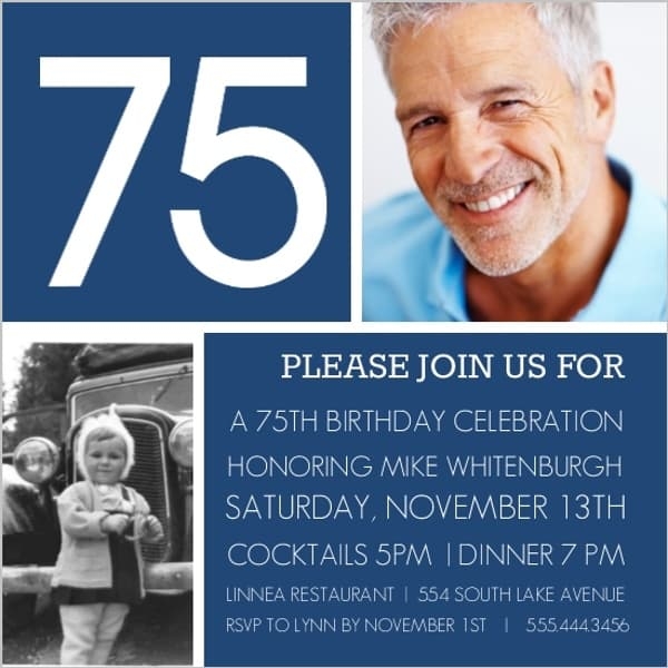 View 75Th Birthday Invitation Wording Samples Pics Free Invitation