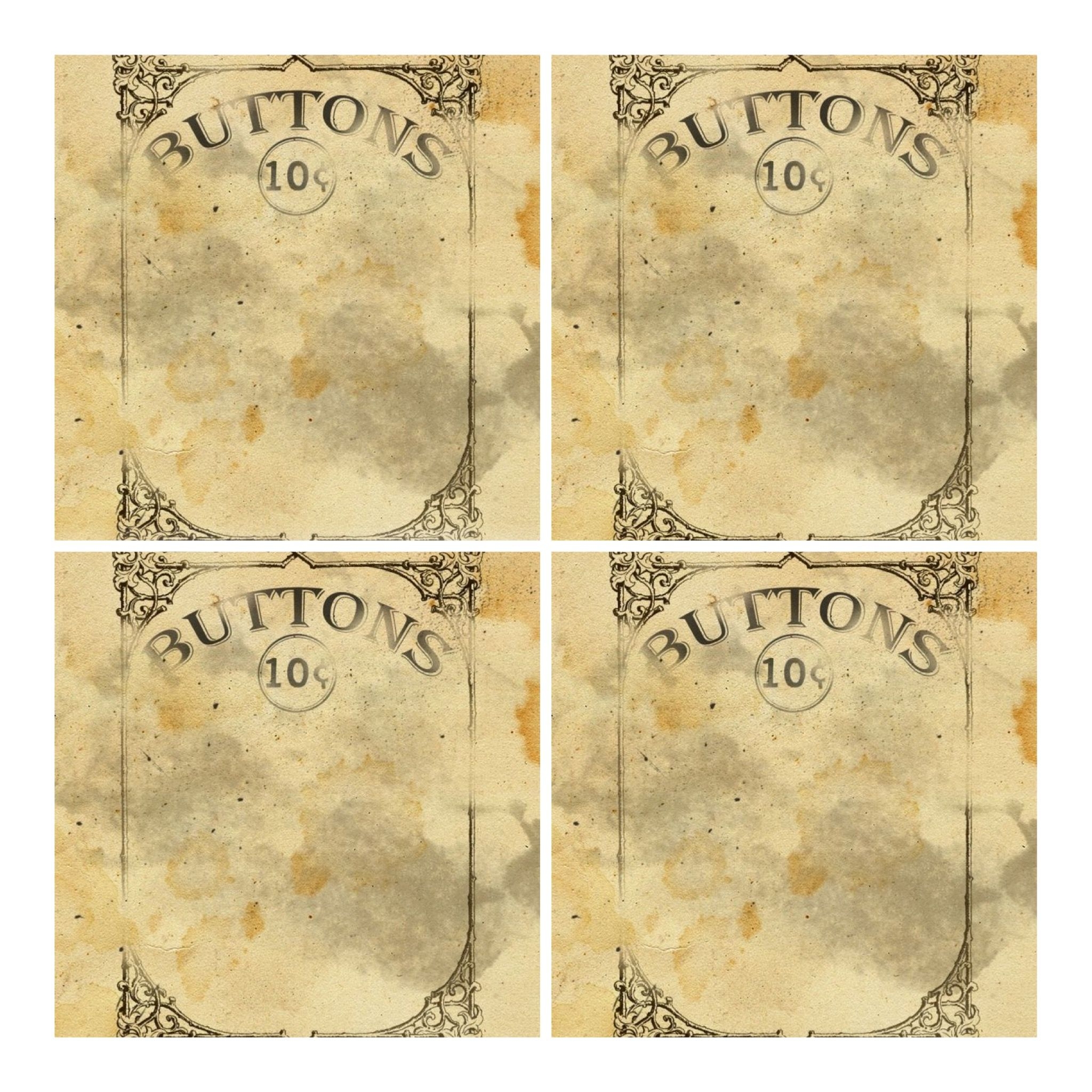 Vintage Button Cards Button Cards Vintage Printables Vintage Button