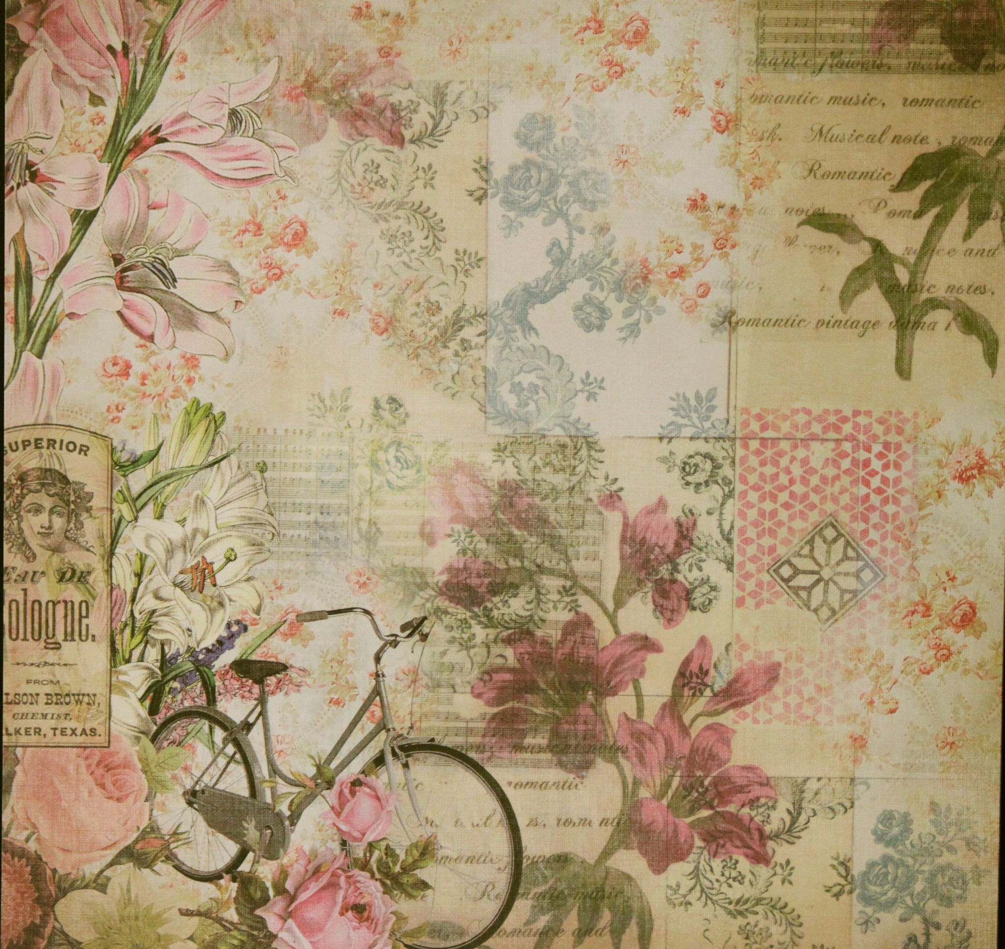 Vintage Scrapbook Paper Printable Printable Calendars AT A GLANCE