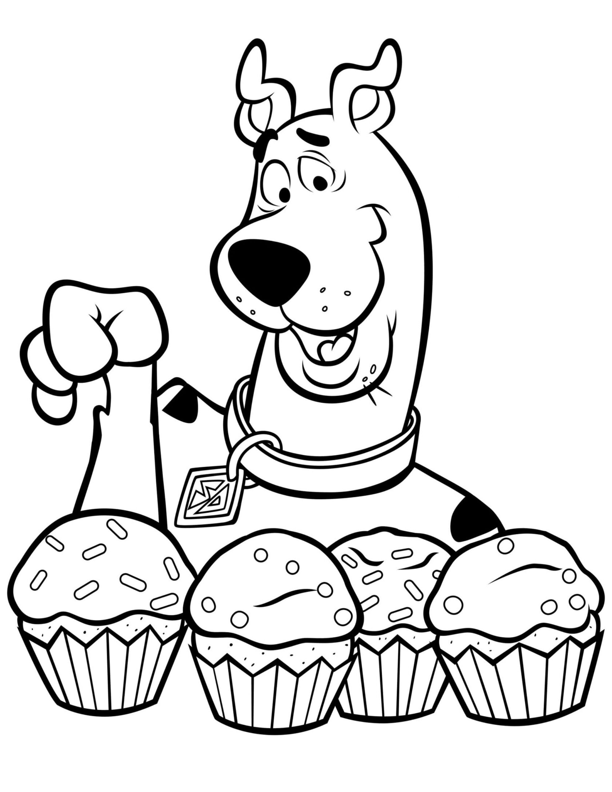 free coloring pages scooby doo