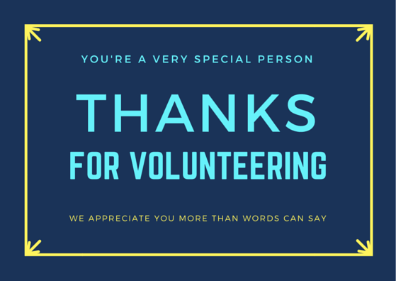 Volunteer Thank You Cards FREE Printables