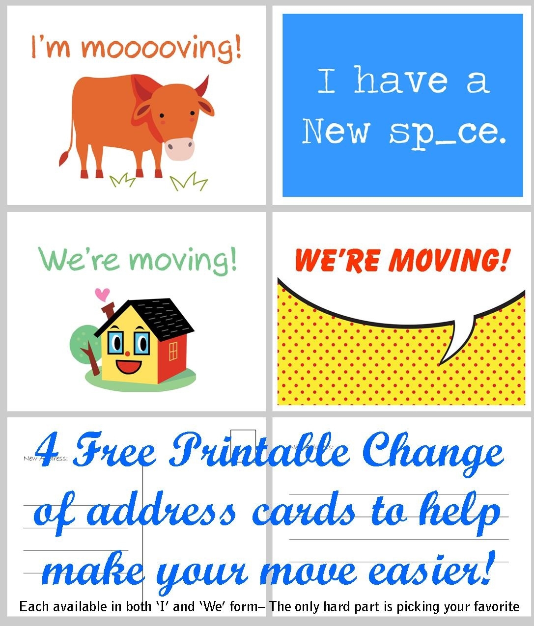 We 39 ve Moved Box Free Printable Moving Announcement Template We Are