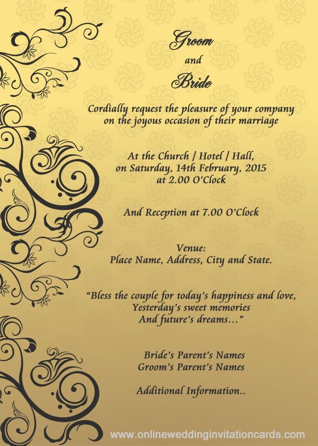 free e wedding invitation card templates