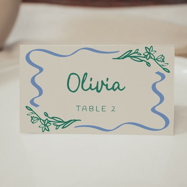 printable name place card template