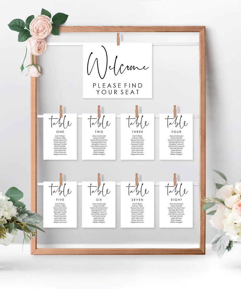 printable seating place cards