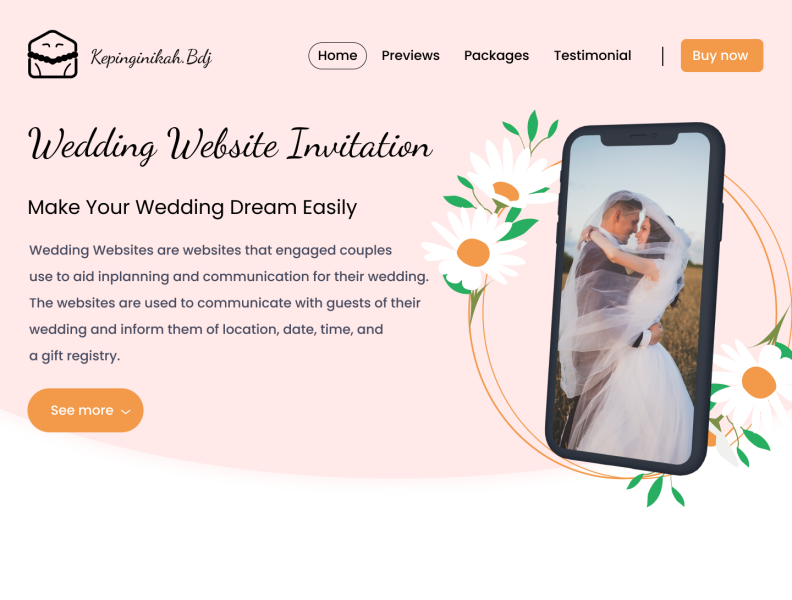 Wedding Website Invitation Figma By Achmad Gazali On Dribbble