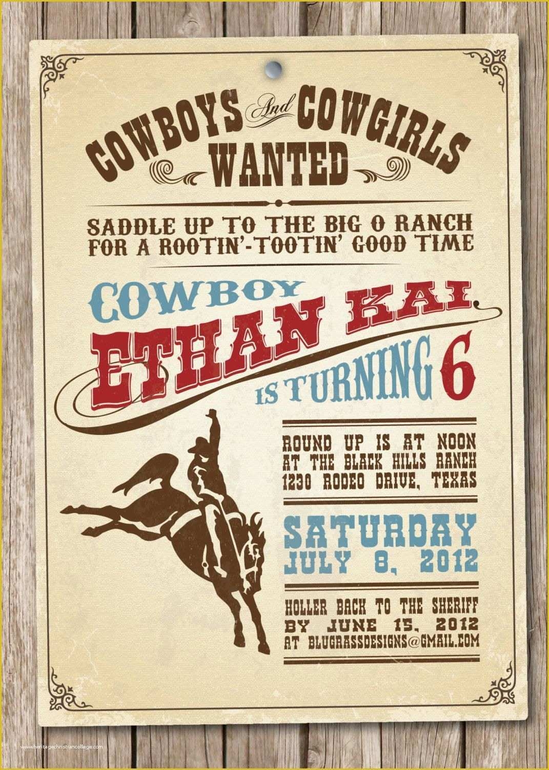 Western Themed Invitations Templates Free Of Printable Wedding 