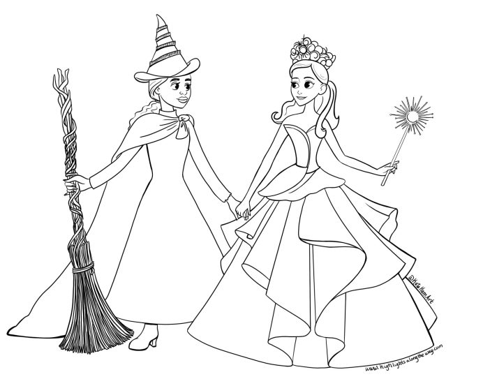 Wicked Coloring Pages Instant Download And Print