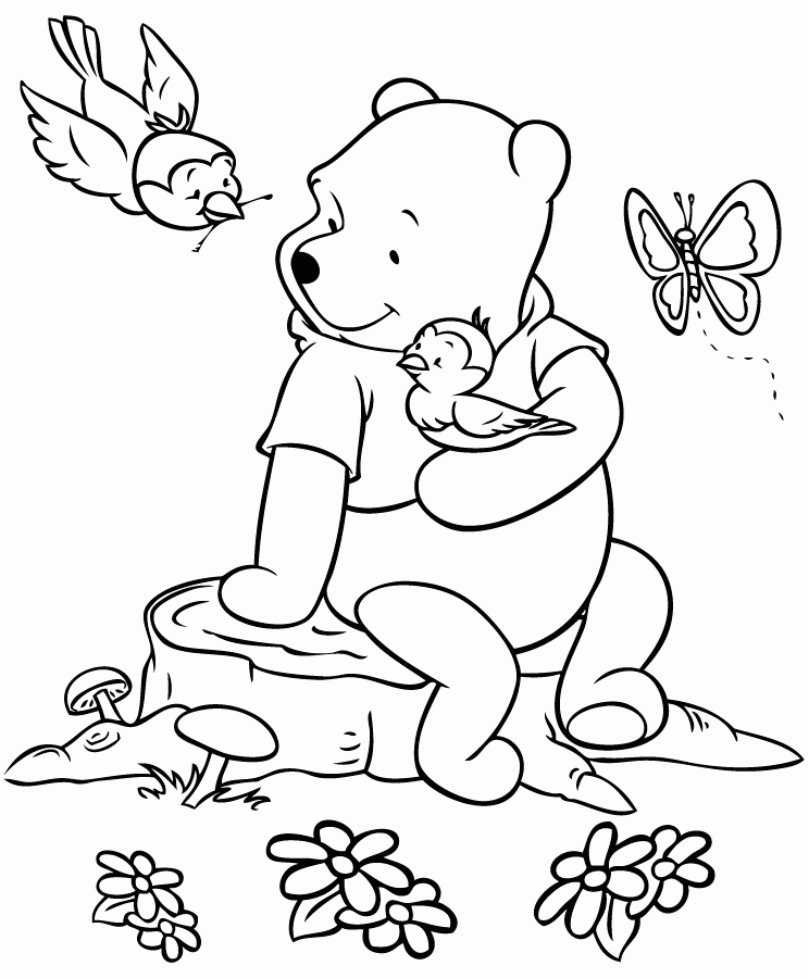 Winnie The Pooh Coloring Pages Free Coloring Home