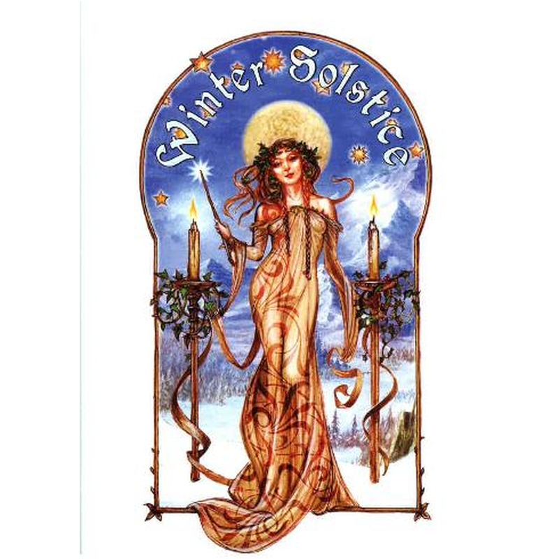 Winter Solstice Yule Card Briar Yule Card BY12 Worksheets Library