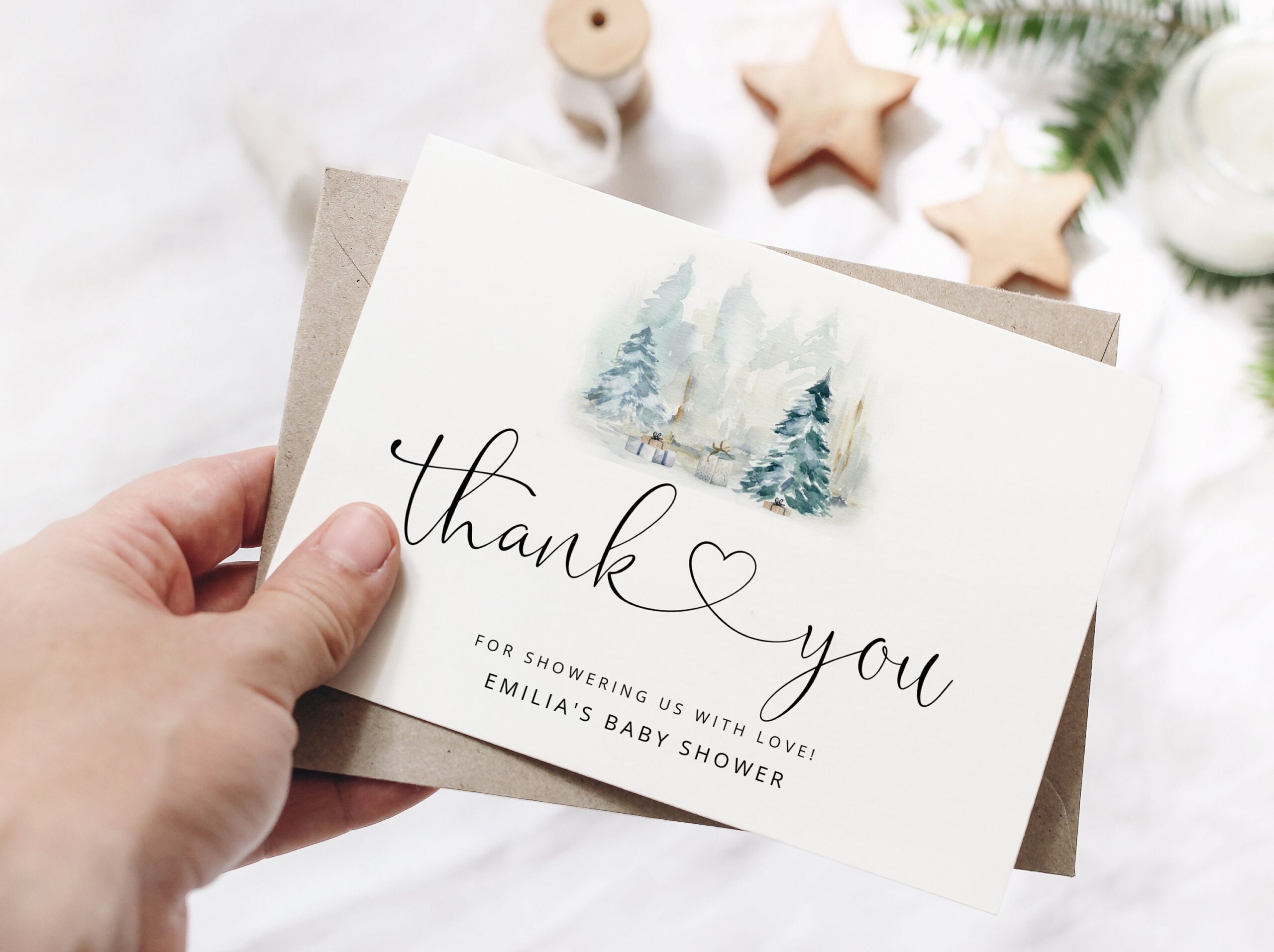 Winter Thank You Cards Printable Template Baby It 39 s Cold Outside Thank