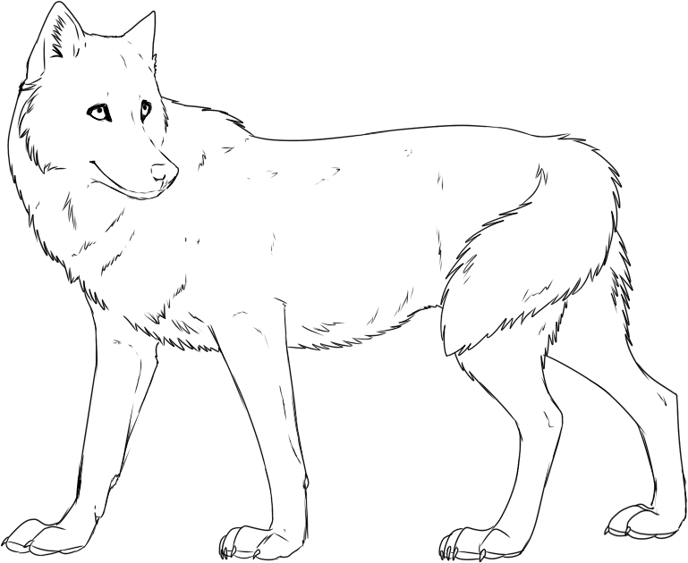 Wolves Free Coloring Pages