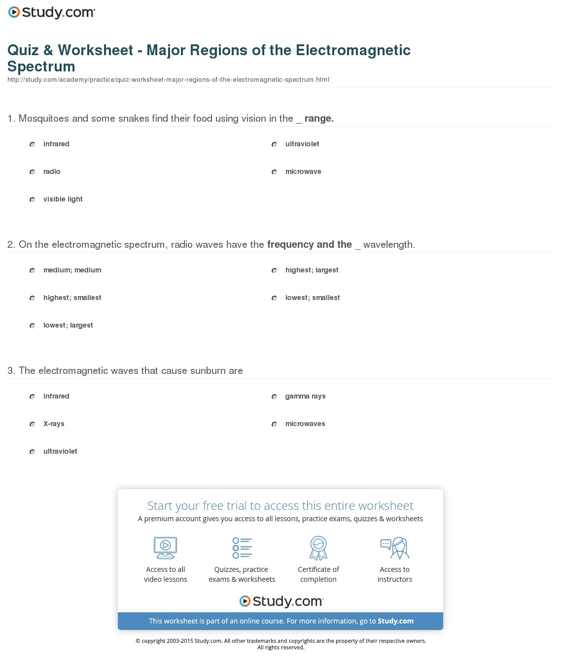 Worksheet Em Spectrum Worksheet Grass Fedjp Worksheet Study Site 