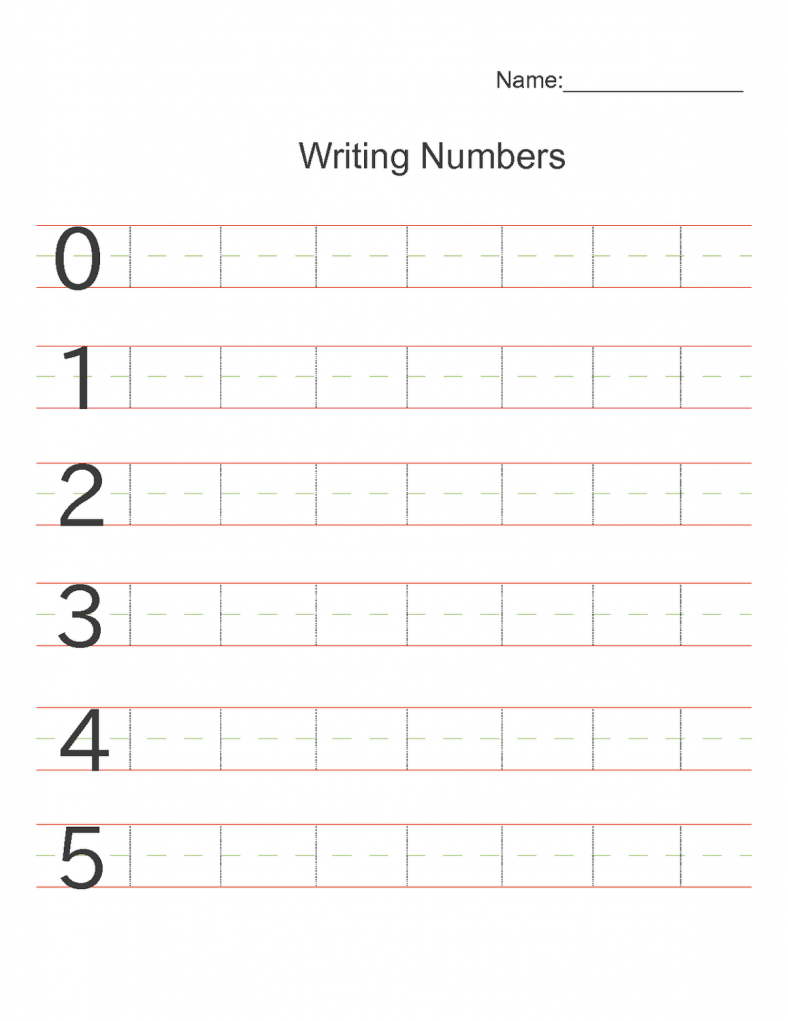 numbers worksheets for preschool