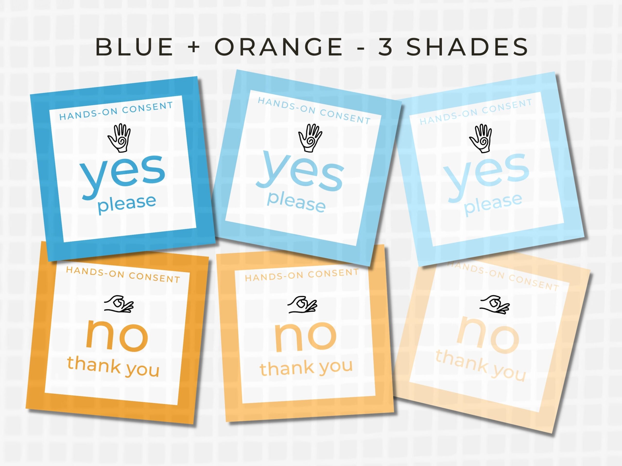 Yoga Consent Cards Printable Yoga Cards For Hands on Yoga Assist Cards 