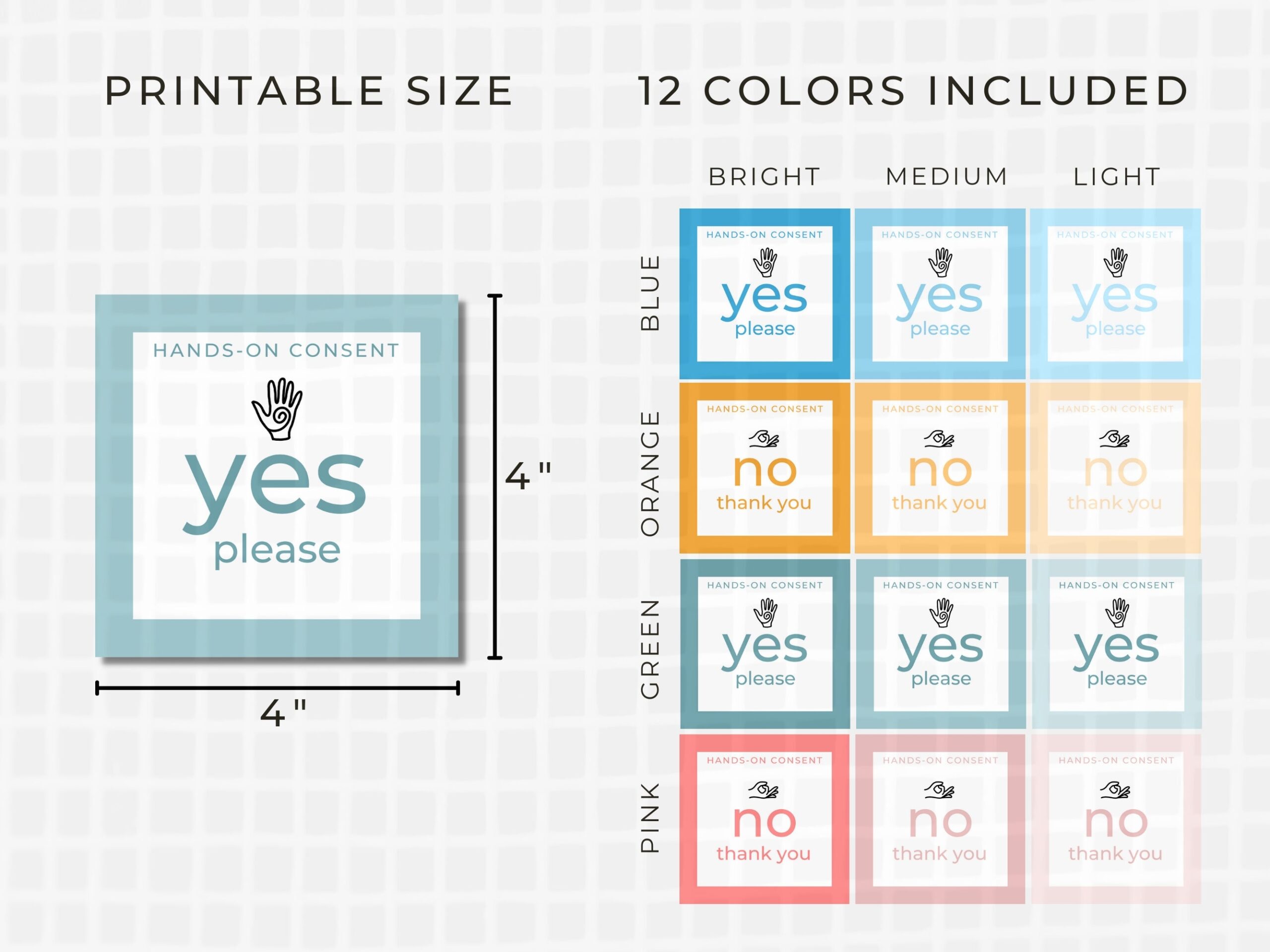 printable yoga consent cards