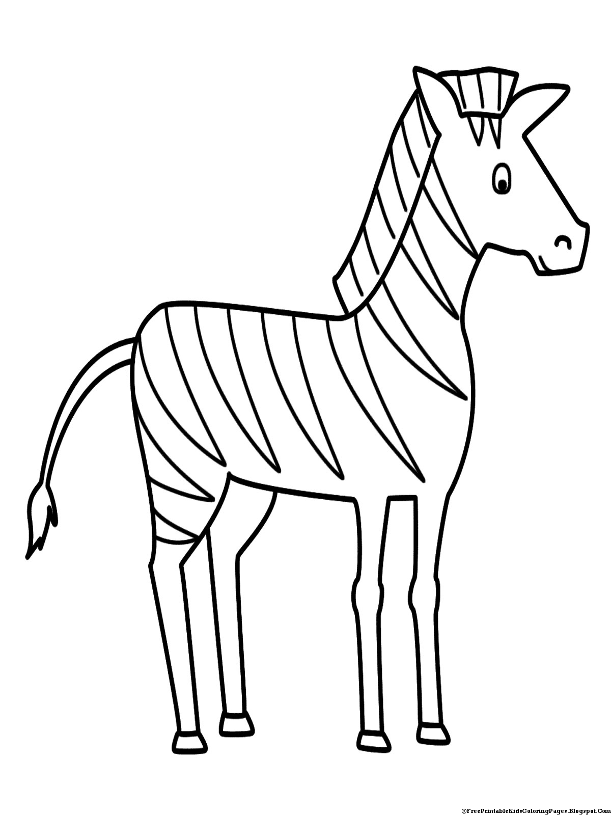 Zebra Coloring Pages Free Printable Kids Coloring Pages