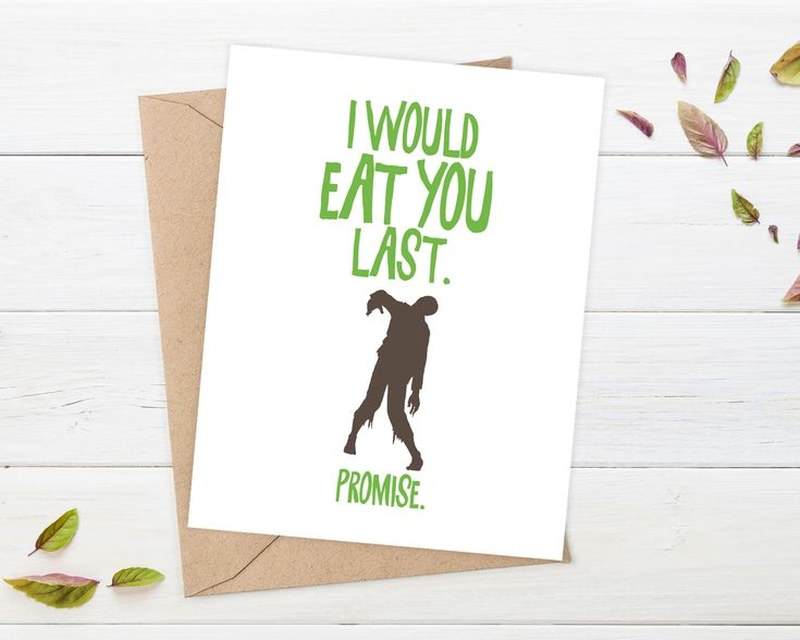 ZOMBIE CARD Zombie Birthday Card Zombie Apocalypse Birthday Etsy 