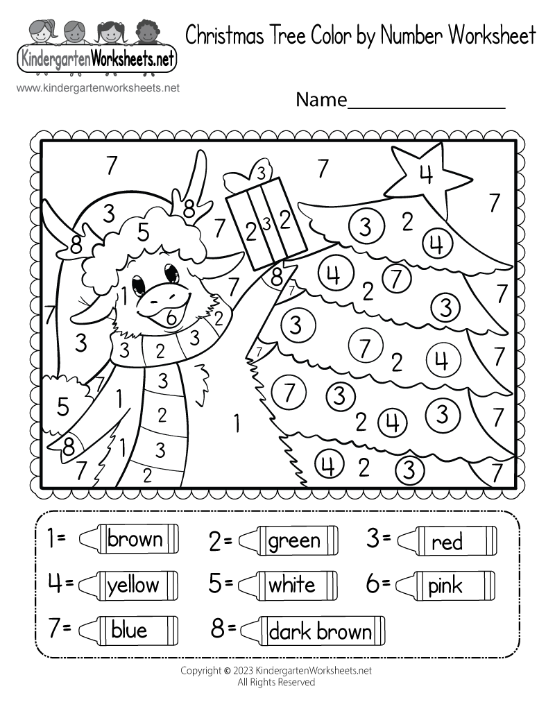 Christmas Tree Coloring Worksheet Free Printable PDF Christmas Tree Coloring Worksheet Free Printable PDF