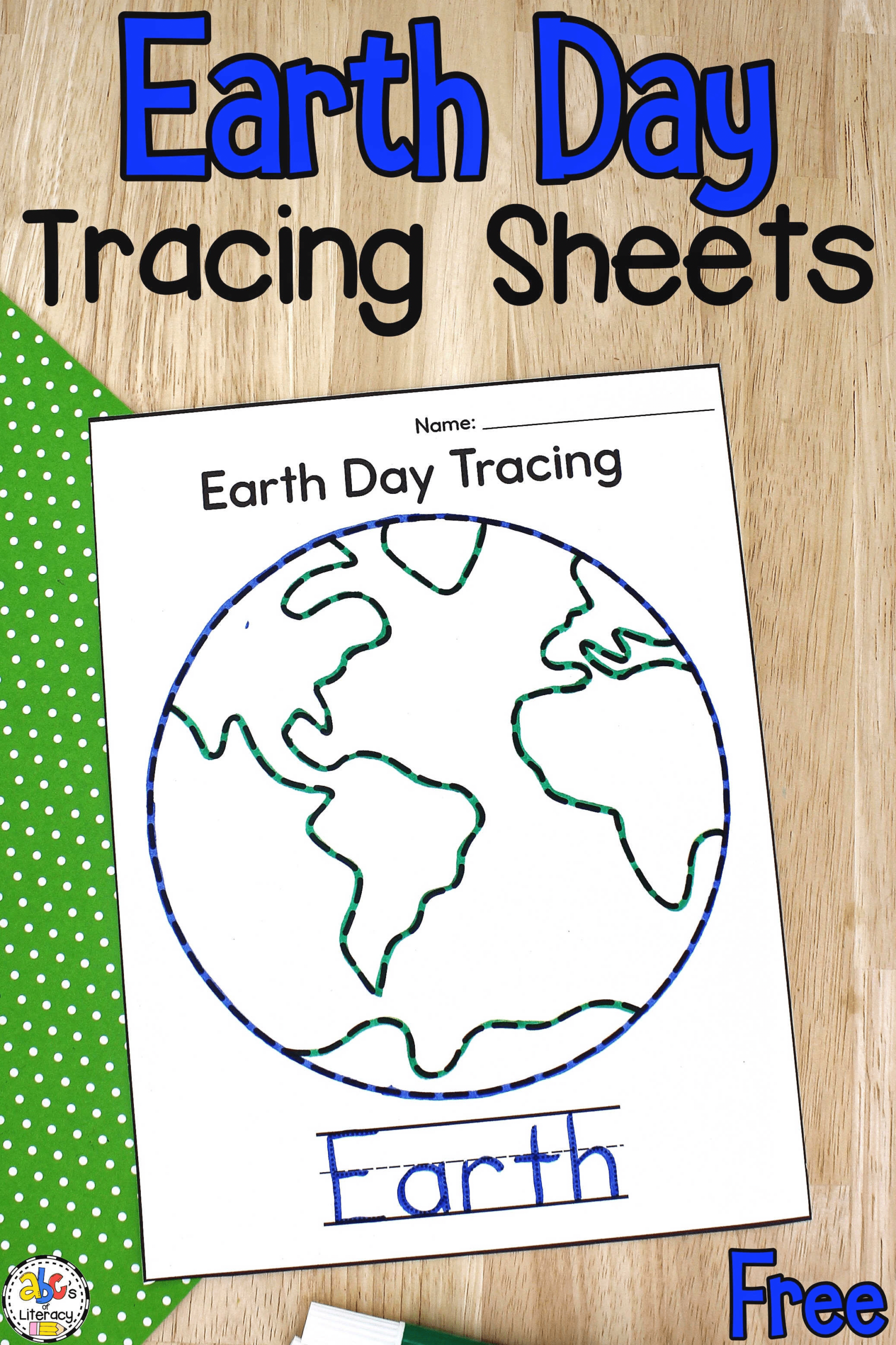 Earth Day Tracing Worksheets Earth Day Tracing Worksheets