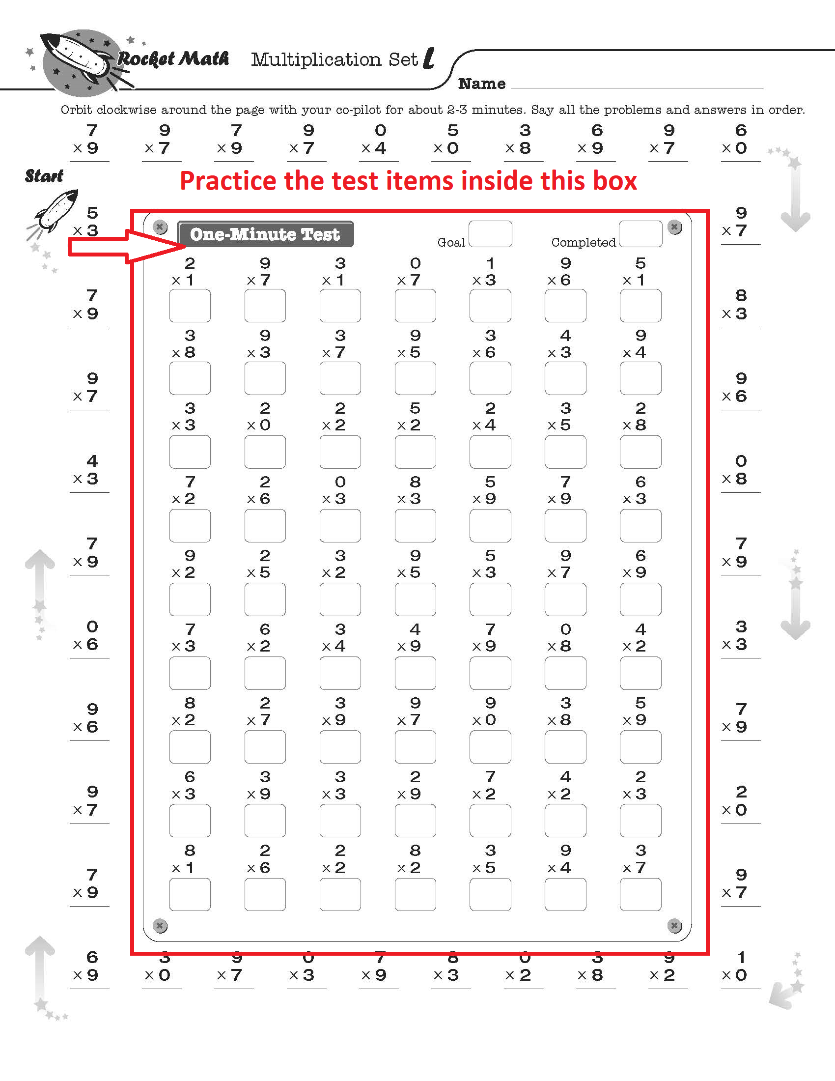 How To Use Rocket Math Archives Page 2 Of 4 Rocket Math Worksheets Library
